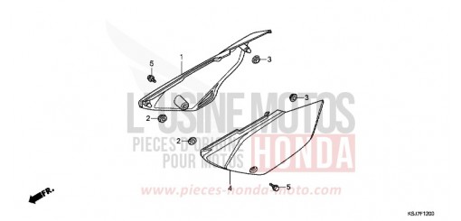 SIDE COVER CRF100FC de 2012